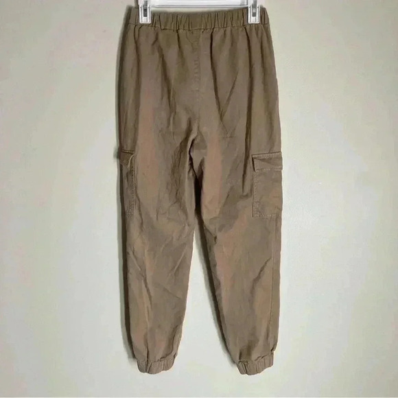 H&M Divided khaki Elastic Waist Joggers Size 4 - Picture 3 of 9
